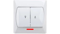 AKCENT Łącznik żaluzjowy z podświetleniem biały ŁP-7AS/00