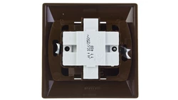 AKCENT Łącznik schodowy + pojedynczy brązowy ŁP-9A/24