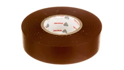 Taśma izolacyjna PVC, 128 0.15-19-25 brązowa, 145805