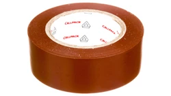 Taśma izolacyjna PVC, 128 0.15-19-10 brązowa, 145817