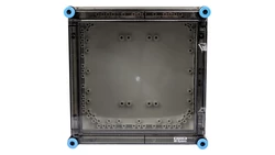 Obudowa pusta Mi, IP 65, wlk.2 - 300x300x180, pokrywa przezr. z drzwiczkami Mi 0220 2000061