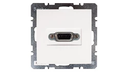 Berker/B.Kwadrat Gniazdo VGA śnieżnobiałe 3315408989