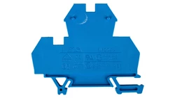 Złączka szynowa 2-piętrowa 4mm2 niebieska EURO 43550BL /50szt./