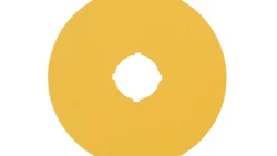 Tabliczka opisowa żółta okrągła fi90 bez nadruku M22-XAK 216464