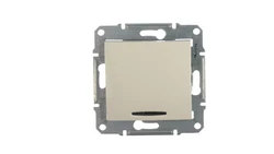 Sedna Łącznik krzyżowy 10AX z podświetleniem LED kremowy IP20 SDN0501123