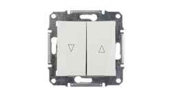 Sedna Przycisk żaluzjowy 2-biegunowy z blokadą elektryczną 10A kremowy SDN1300123